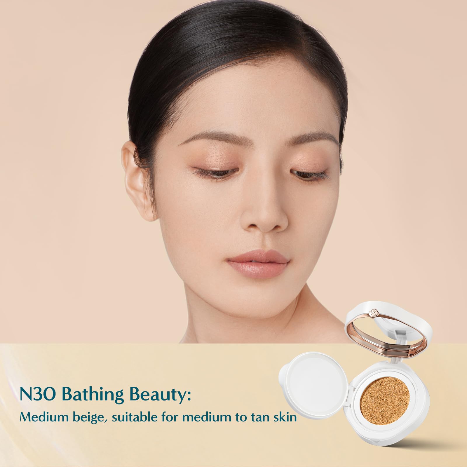 Florasis Flawless Jade Cushion Foundation N30 Bathing Beauty — Weightless Matte, Breathable Coverage