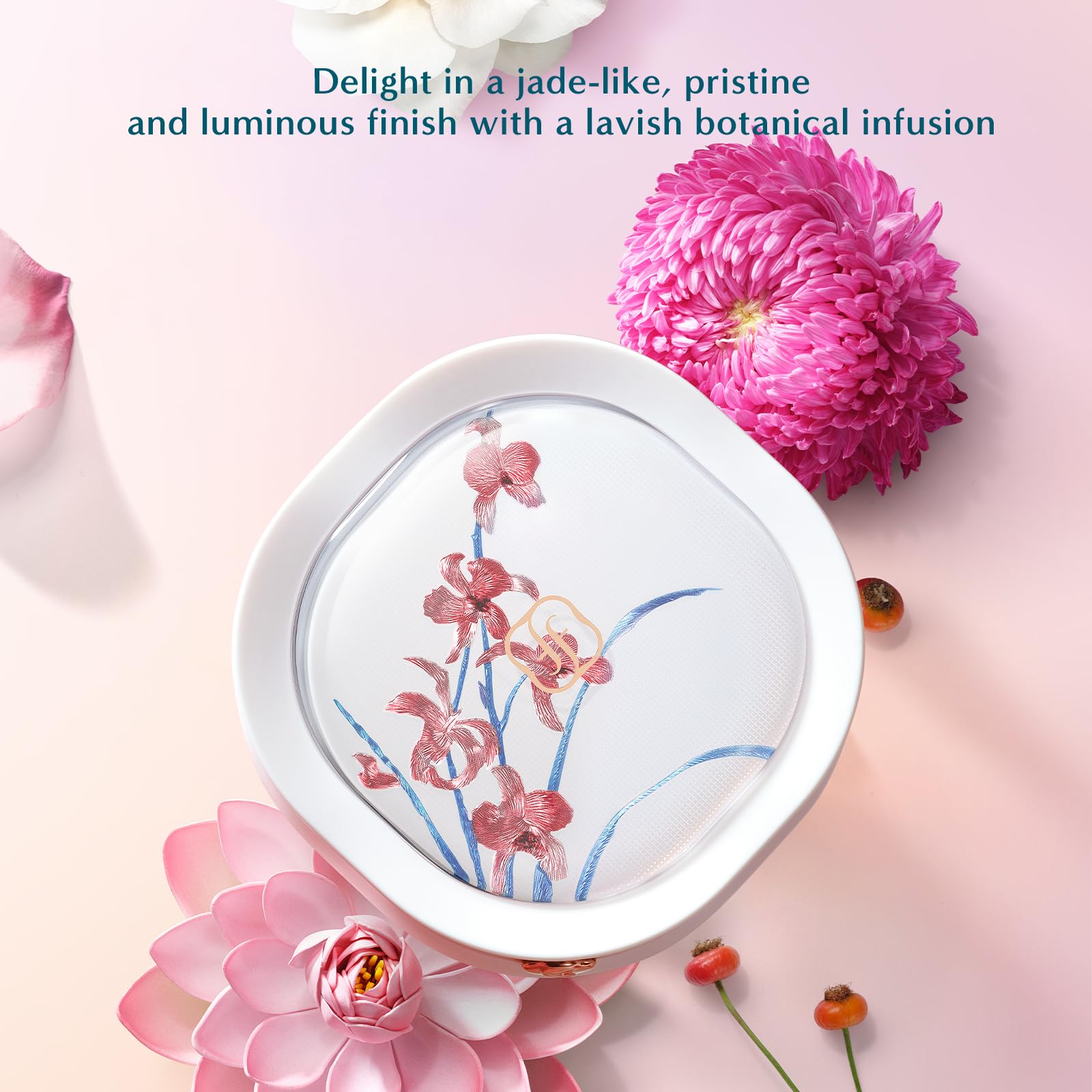 FLORASIS Flawless Jade Breathable Longwear Cushion Foundation – N25 Rippling Lotus (1 Count)