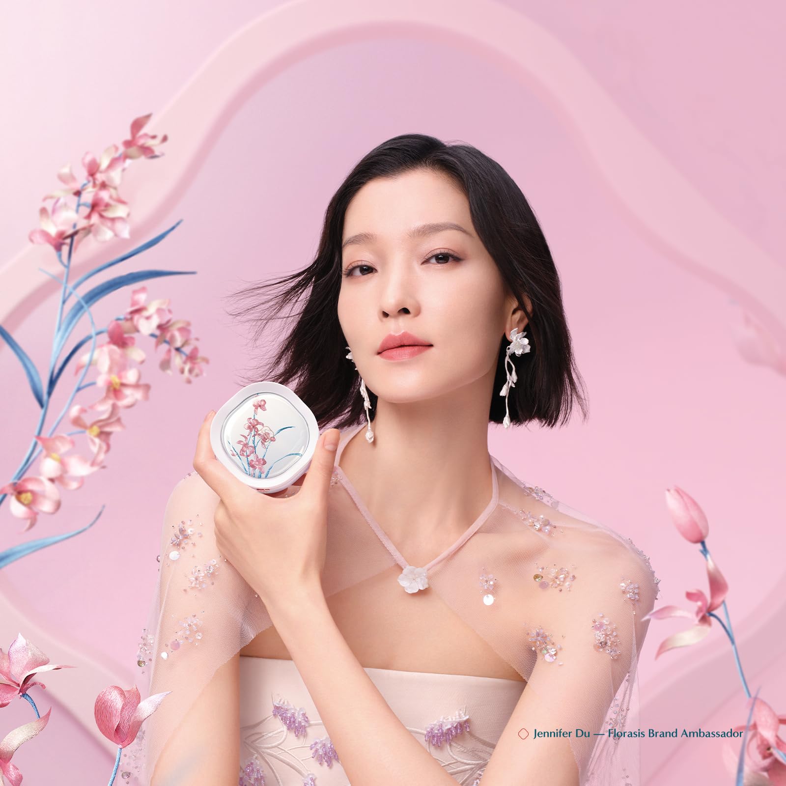 FLORASIS Flawless Jade Breathable Longwear Cushion Foundation – N25 Rippling Lotus (1 Count)