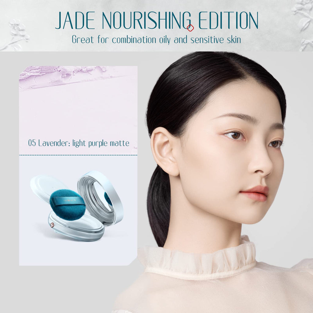 FLORASIS Flawless Jade Breathable Setting Powder 05 Lavender – Lightweight, 24H Matte, Transfer-Resistant