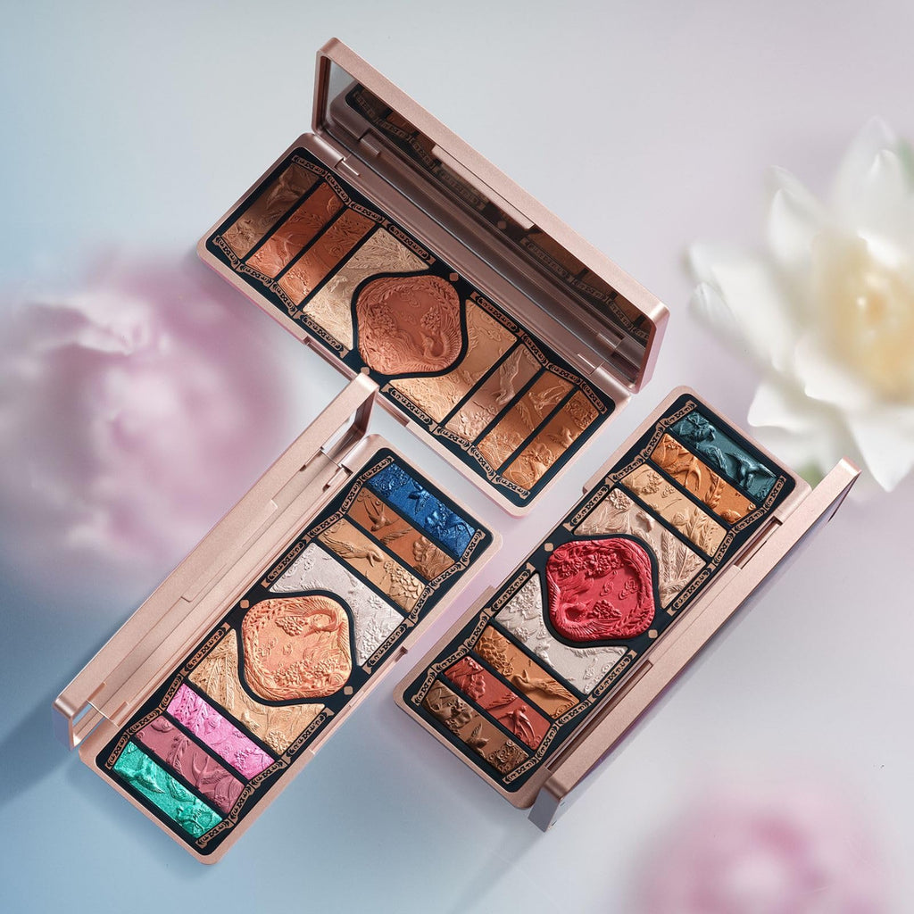 FLORASIS Floral Engraving Phoenix Palette – Soaring Sunlight Multi-Use Eyeshadow