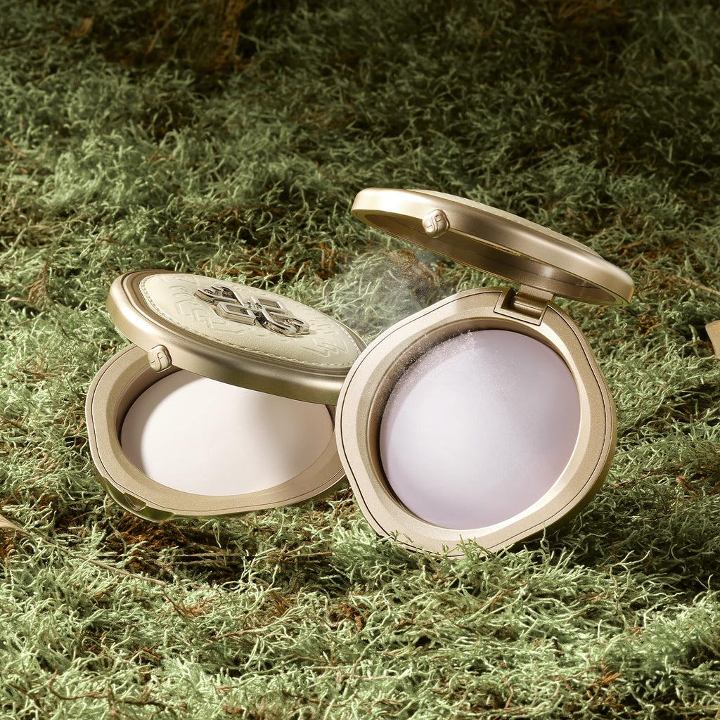 FLORASIS Flawless Jade Breathable Pressed Powder – Nomadic Glam 04 Lavender