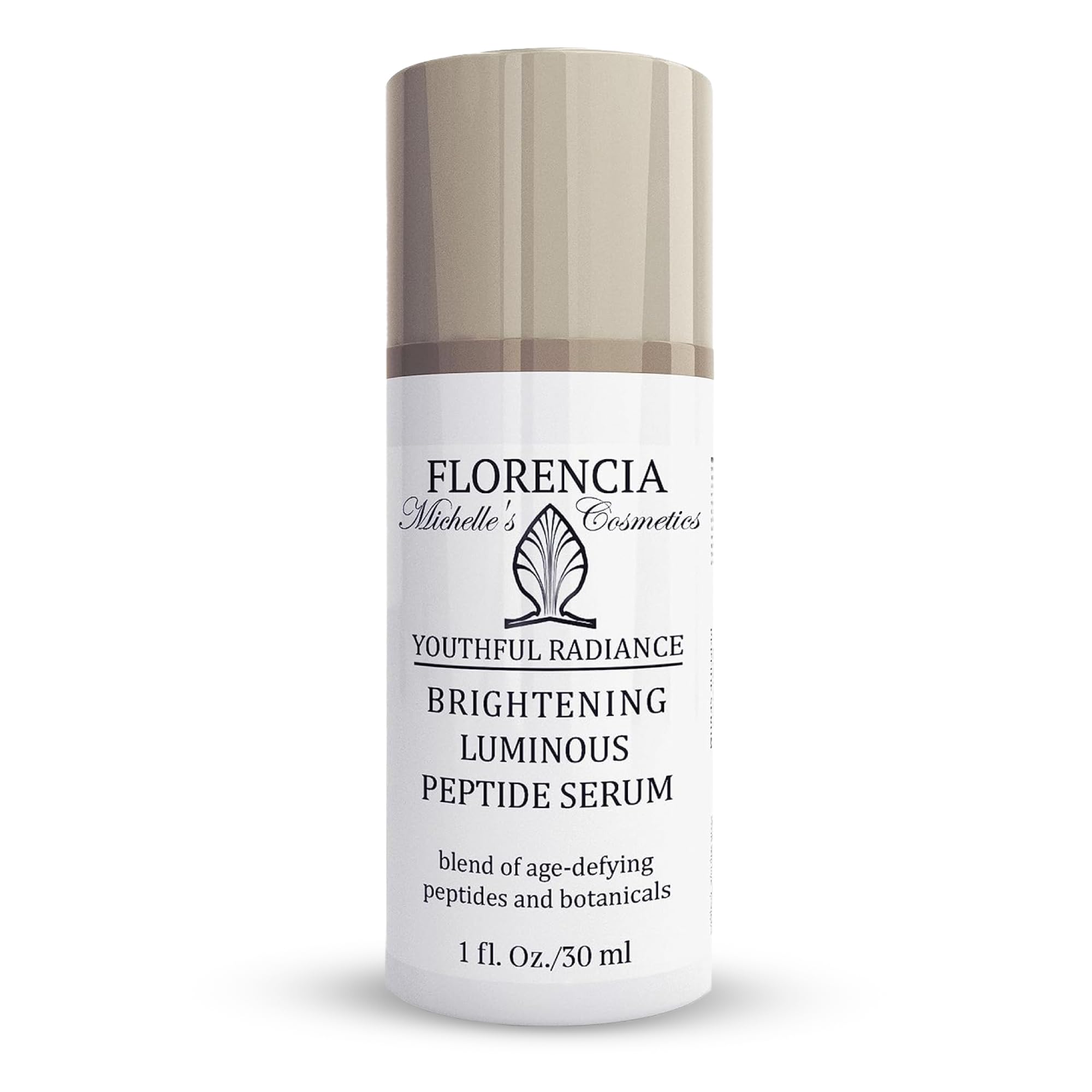 Florencia Brightening Luminous Peptide Serum – Age-Defying Face Serum with Peptides, Hyaluronic Acid & Botanicals | 1 Oz