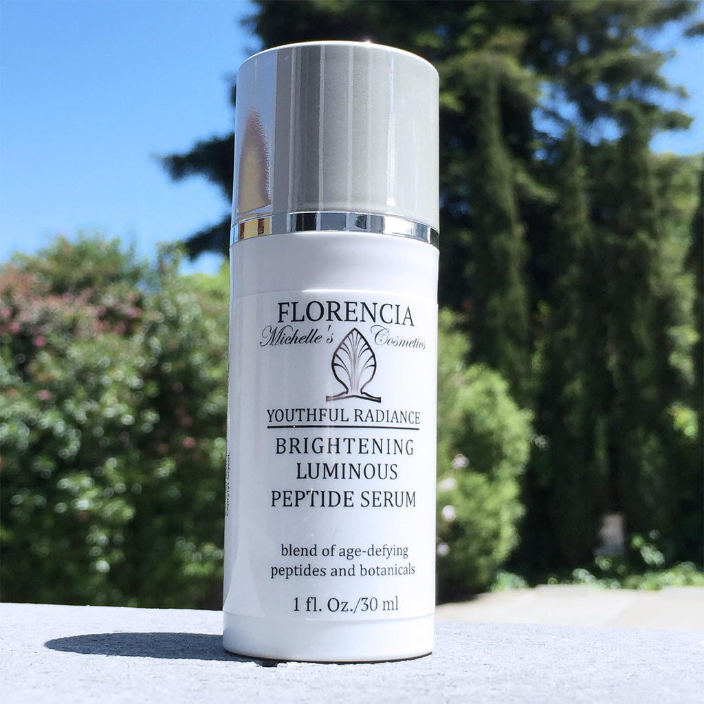 Florencia Brightening Luminous Peptide Serum – Age-Defying Face Serum with Peptides, Hyaluronic Acid & Botanicals | 1 Oz