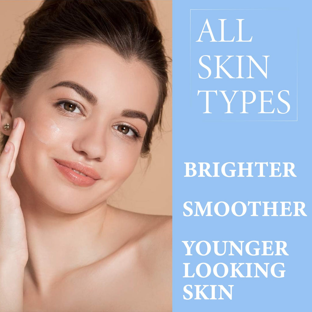 Florencia Brightening Luminous Peptide Serum – Age-Defying Face Serum with Peptides, Hyaluronic Acid & Botanicals | 1 Oz
