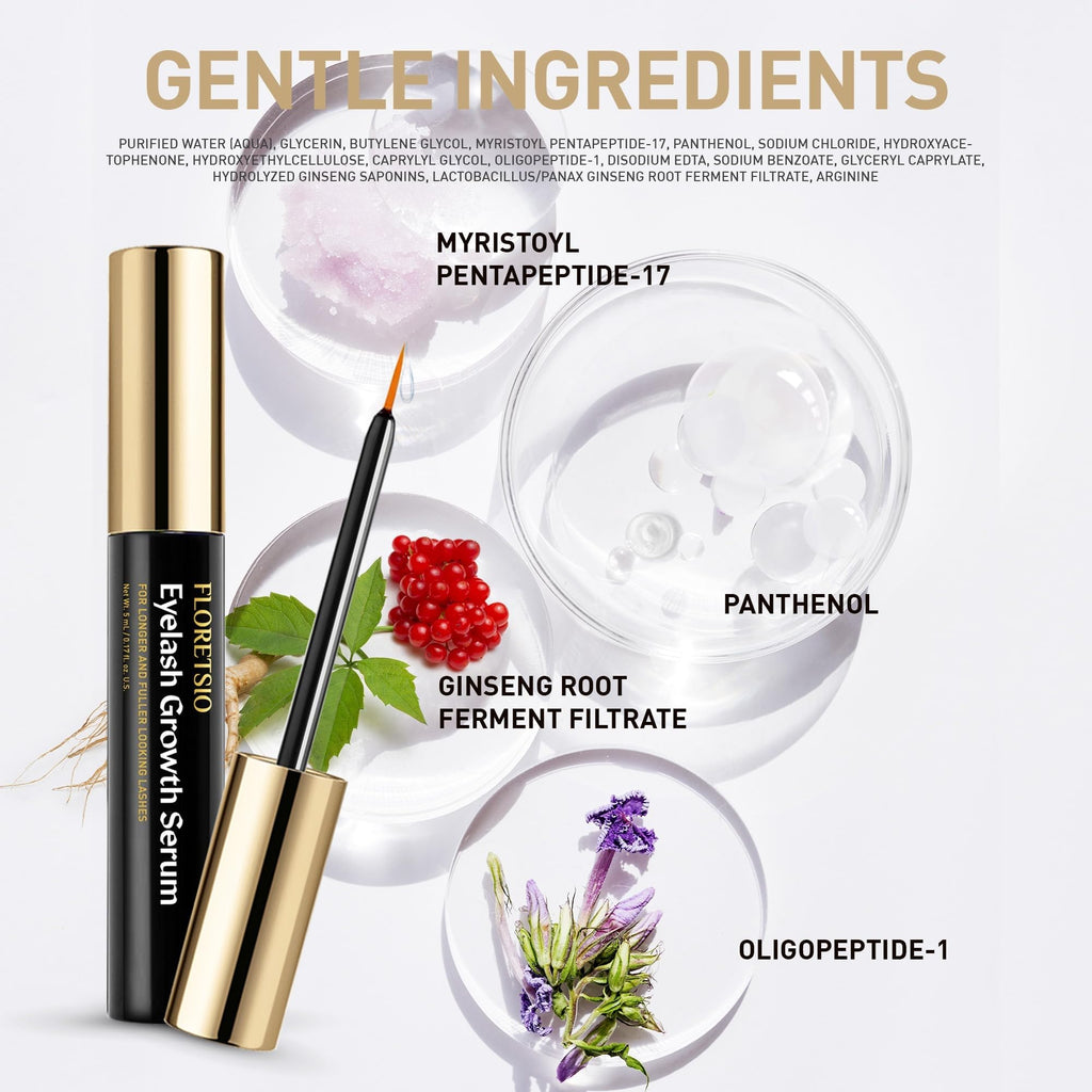 Floretsio Premium Lash Serum 5ml – Rapid Growth with Irritation-Free Formula