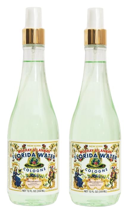 Florida Water 12oz Spray – Unisex Cologne, Fresh Citrus Refresh | Pack of 2
