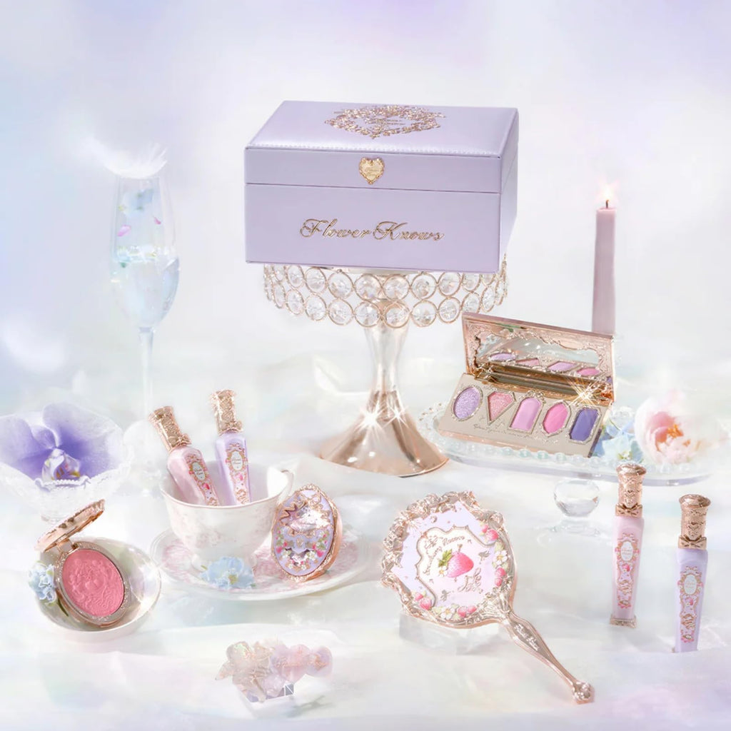 Flower Knows Violet Strawberry Rococo 12-Piece All-In Gift Set | Luxury Makeup Kit
