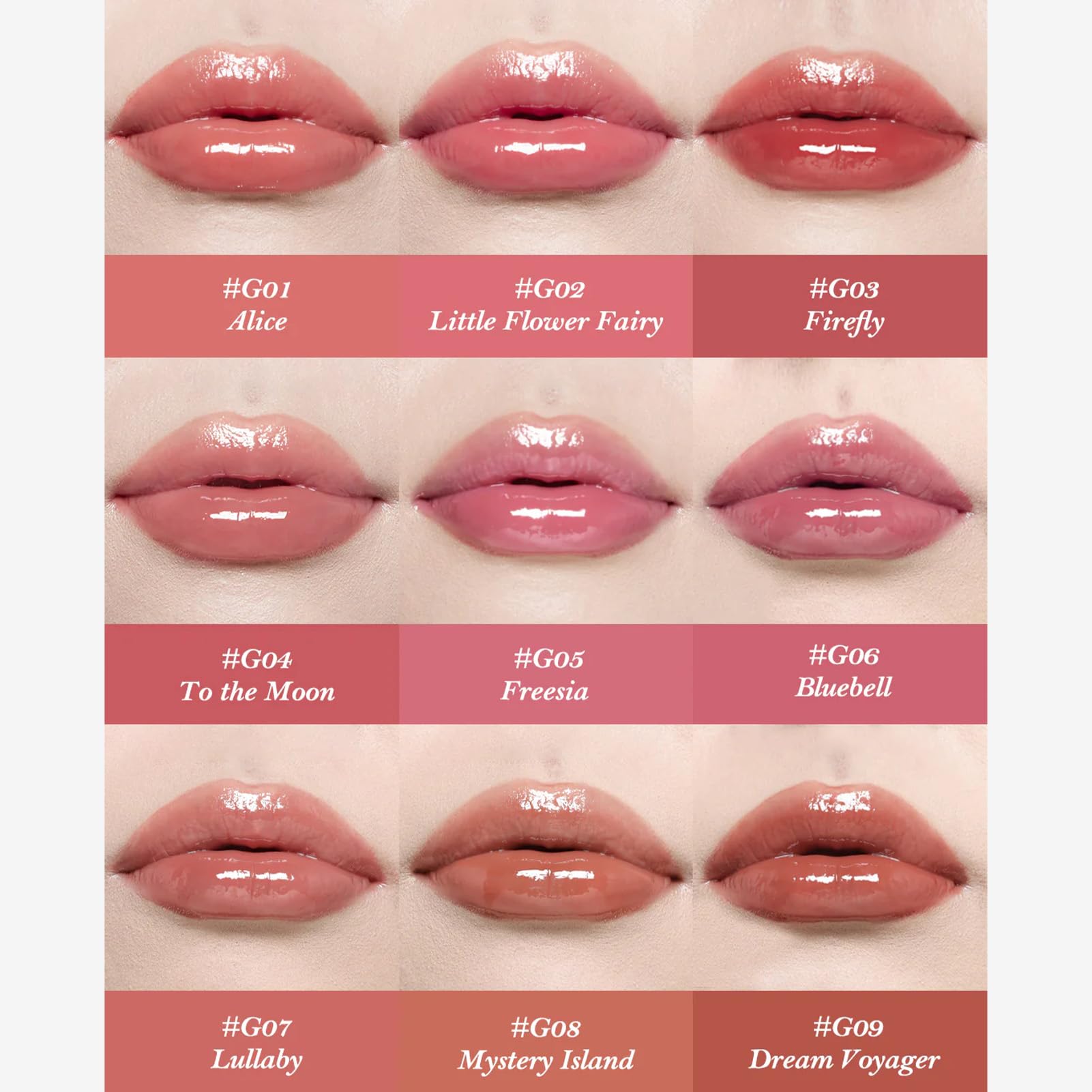 Flower Knows Midsummer Fairytales Lip Lacquer – Glowy Hydrating Tint, Vegan & Cruelty-Free, 0.17 Fl Oz (G02 Little Flower Fairy)