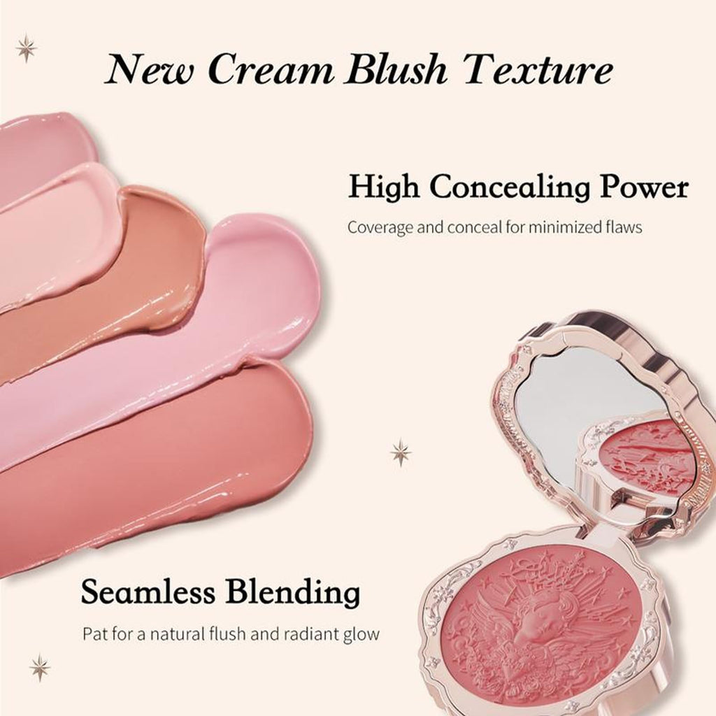 Flower Knows Little Angel Cream Blush – Warm Pink Hydration, Buildable & Blendable (0.21 oz)