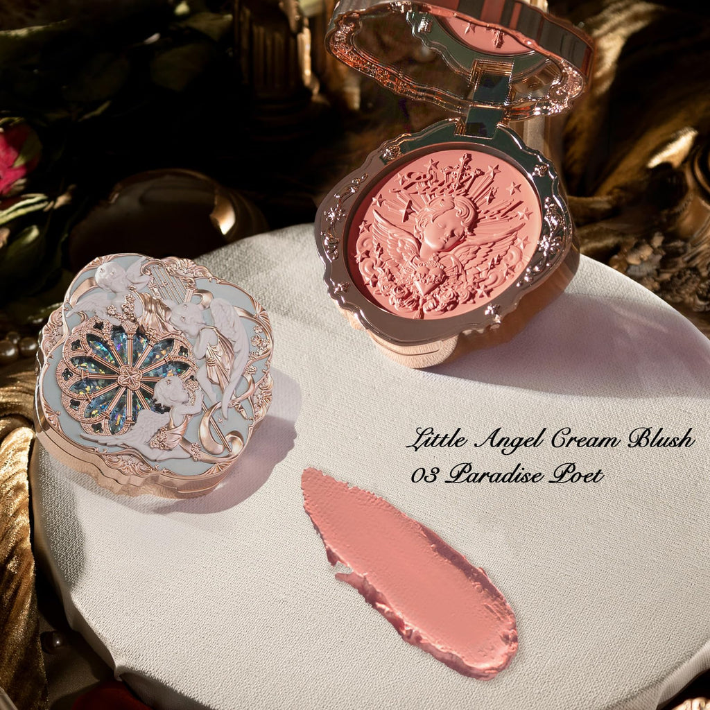 Flower Knows Little Angel Cream Blush – Warm Pink Hydration, Buildable & Blendable (0.21 oz)