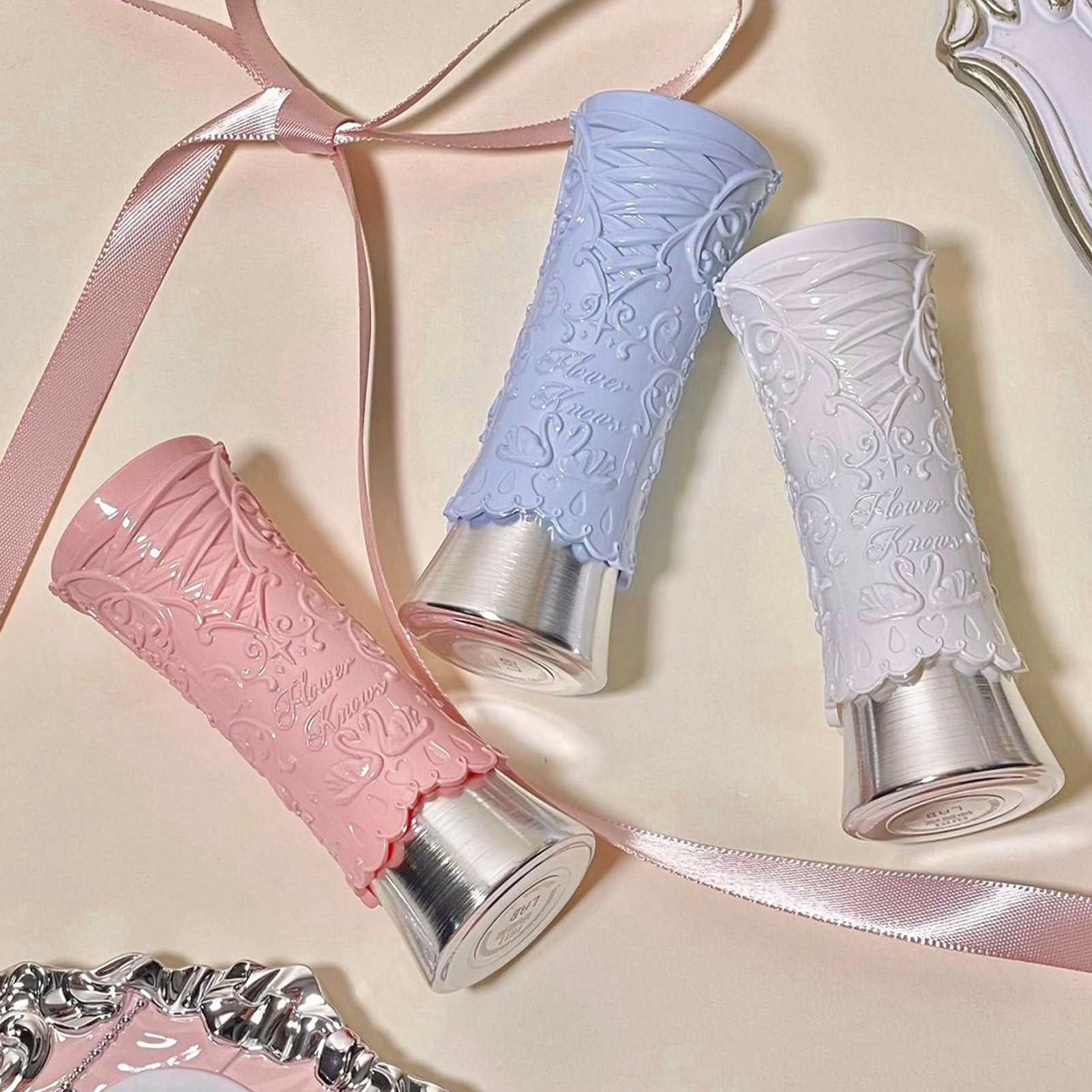 Flower Knows Swan Ballet Shine Lipstick & Hydrating Lip Gloss in Mary Jane Nude