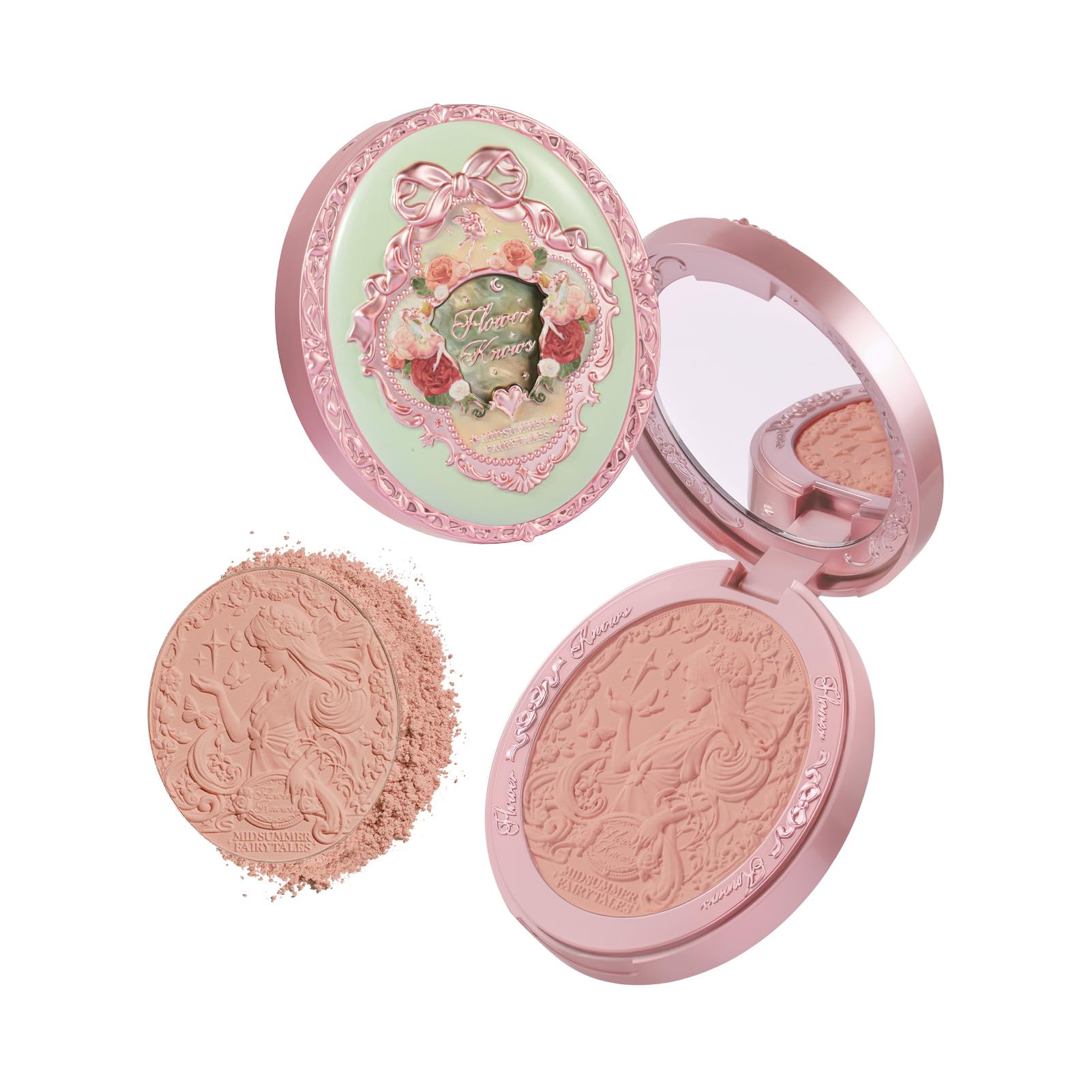 Flower Knows Midsummer Fairytales Velvet Embossed Blush – Valley Lily Taupe