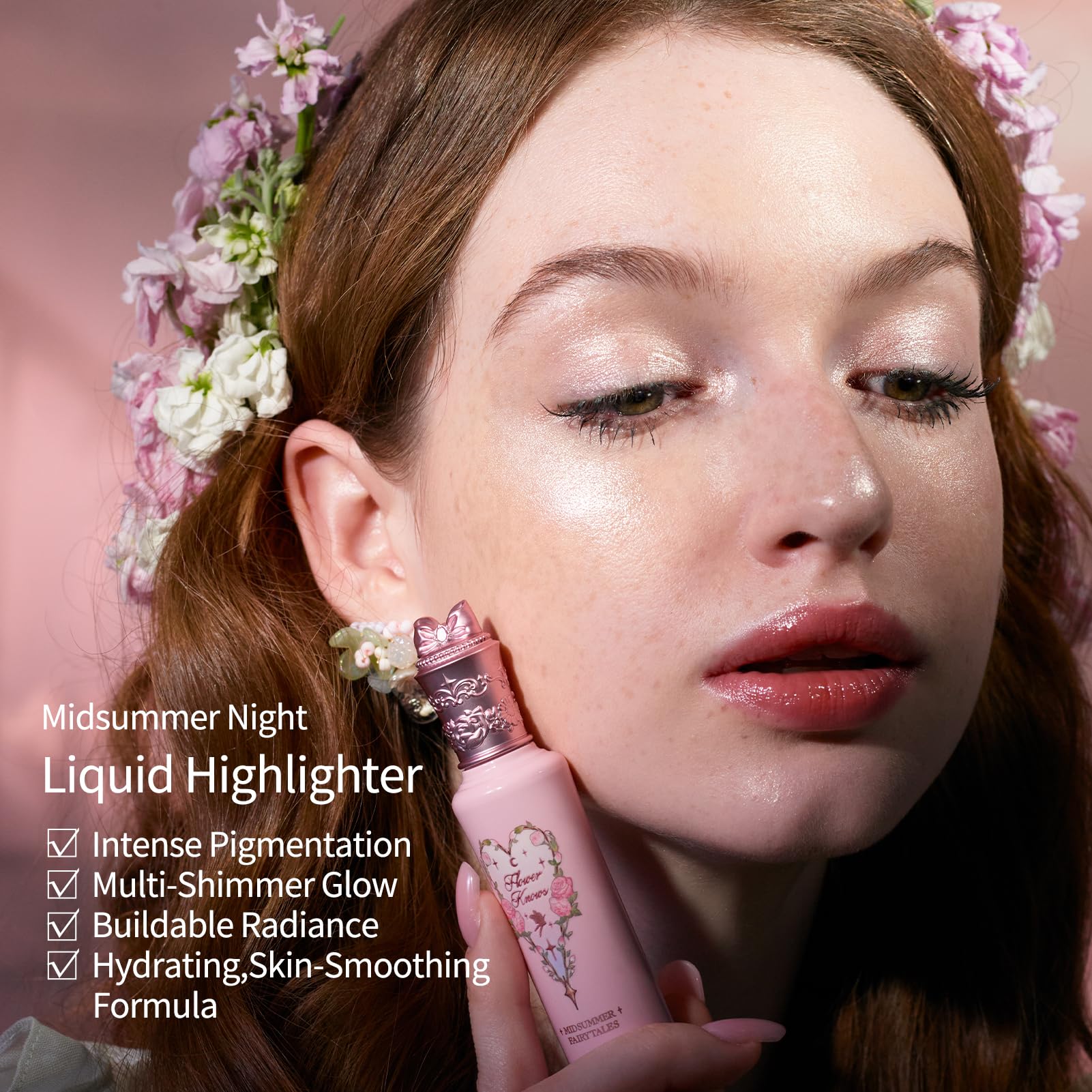 Flower Knows Midsummer Fairytales Liquid Highlighter – Moonlight Swing Silver Glow