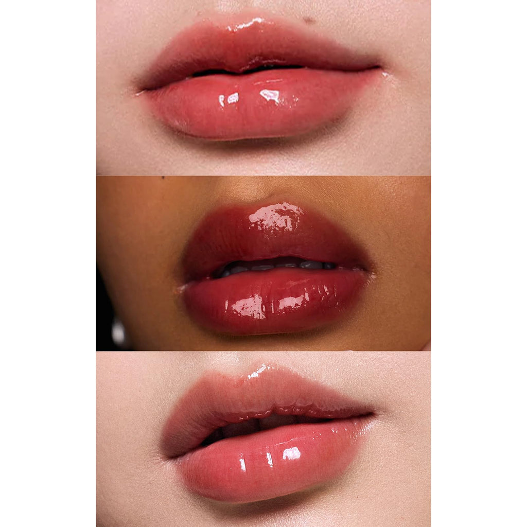 Flower Knows Shell's Jewel Nourishing Lip Glaze | Hydrating Hyaluronic Lip Gloss (0.16 oz) Coral Conch P09