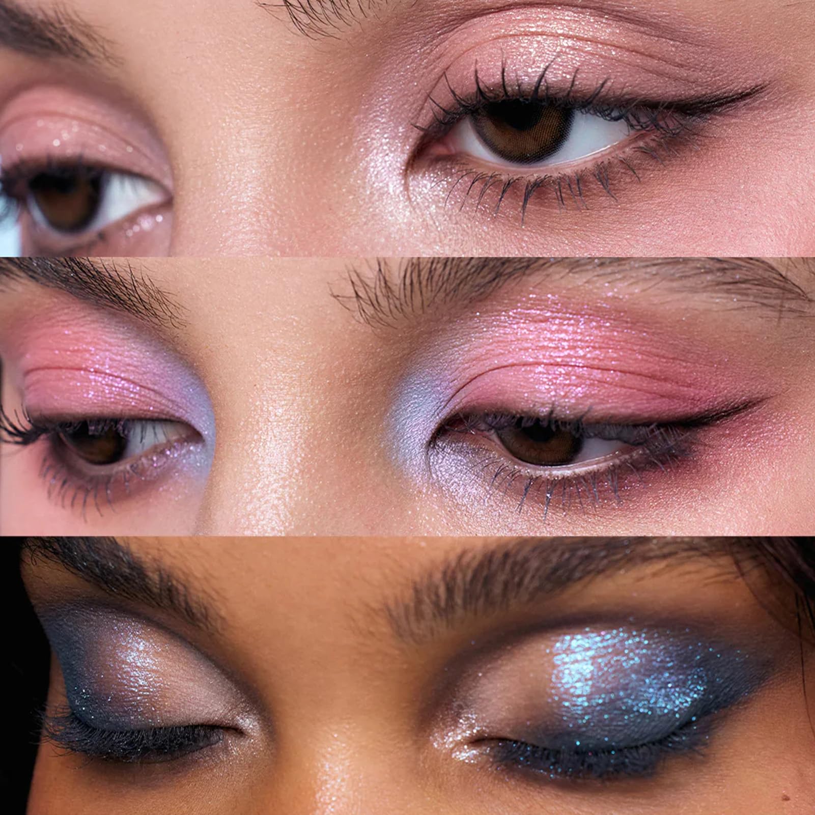 Flower Knows Shell's Jewel 6-Color Palette – Mermaid's Tears Aquatic Pastel, 4 Matte + 2 Shimmer