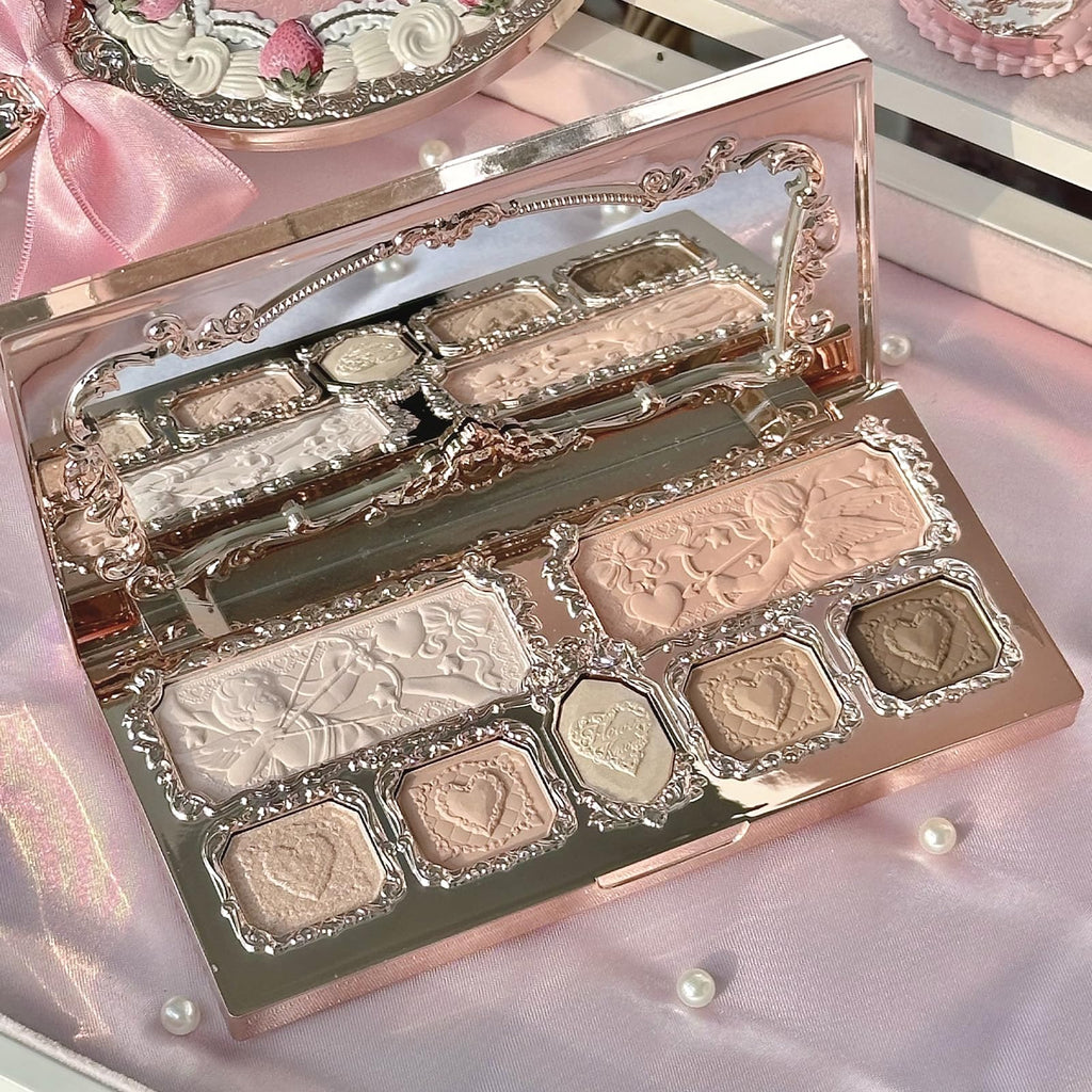 Flower Knows Strawberry Cupid Palette - 5 Matte + 2 Shimmer Neutrals