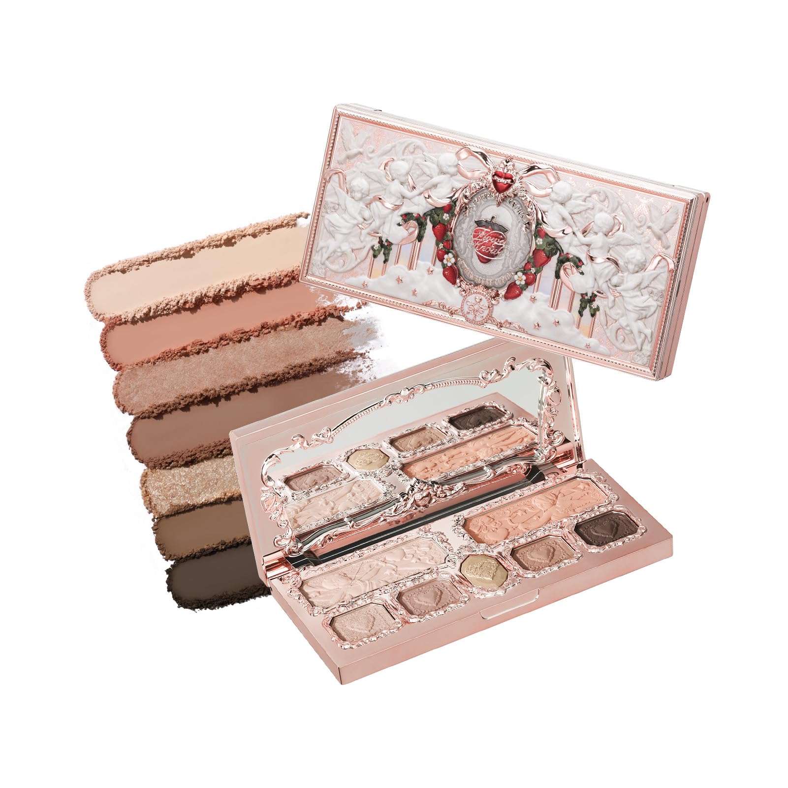Flower Knows Strawberry Cupid Palette - 5 Matte + 2 Shimmer Neutrals