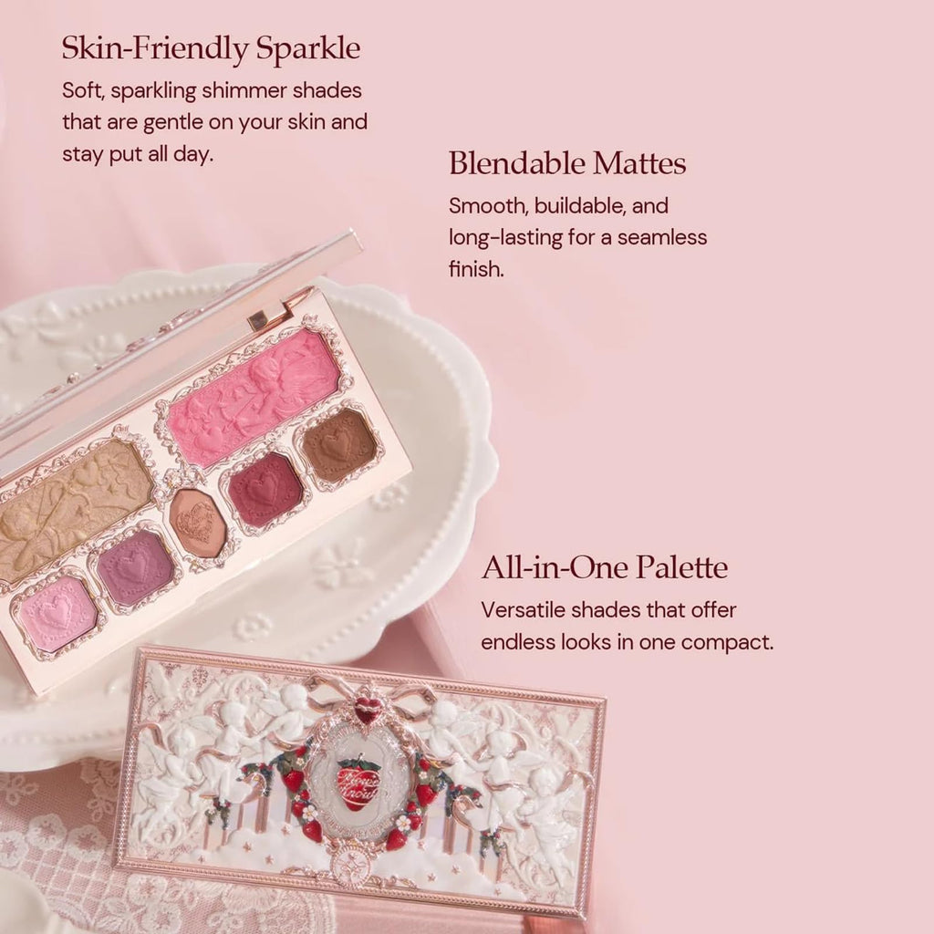 Flower Knows Strawberry Cupid Palette - 5 Matte + 2 Shimmer Neutrals