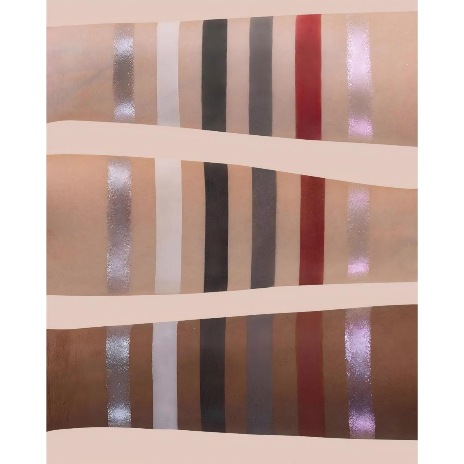 Flower Knows Swan Ballet Palette – Six-Color Matte & Shimmer Makeup (02 Black Swan)
