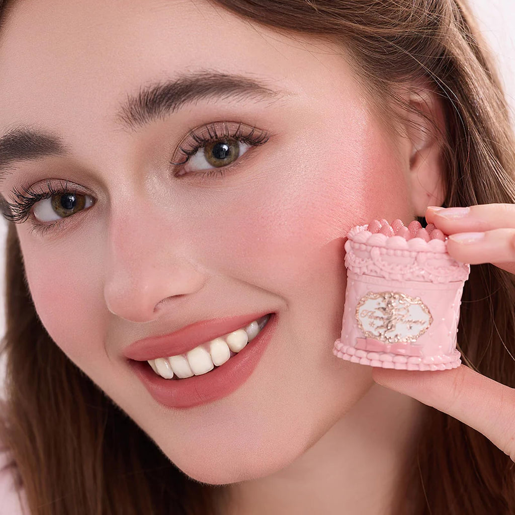 Flower Knows Strawberry Cupid Cake Lip Cream – Vanitea Soft Pink-Brown Matte Lipstick, 0.17 fl oz