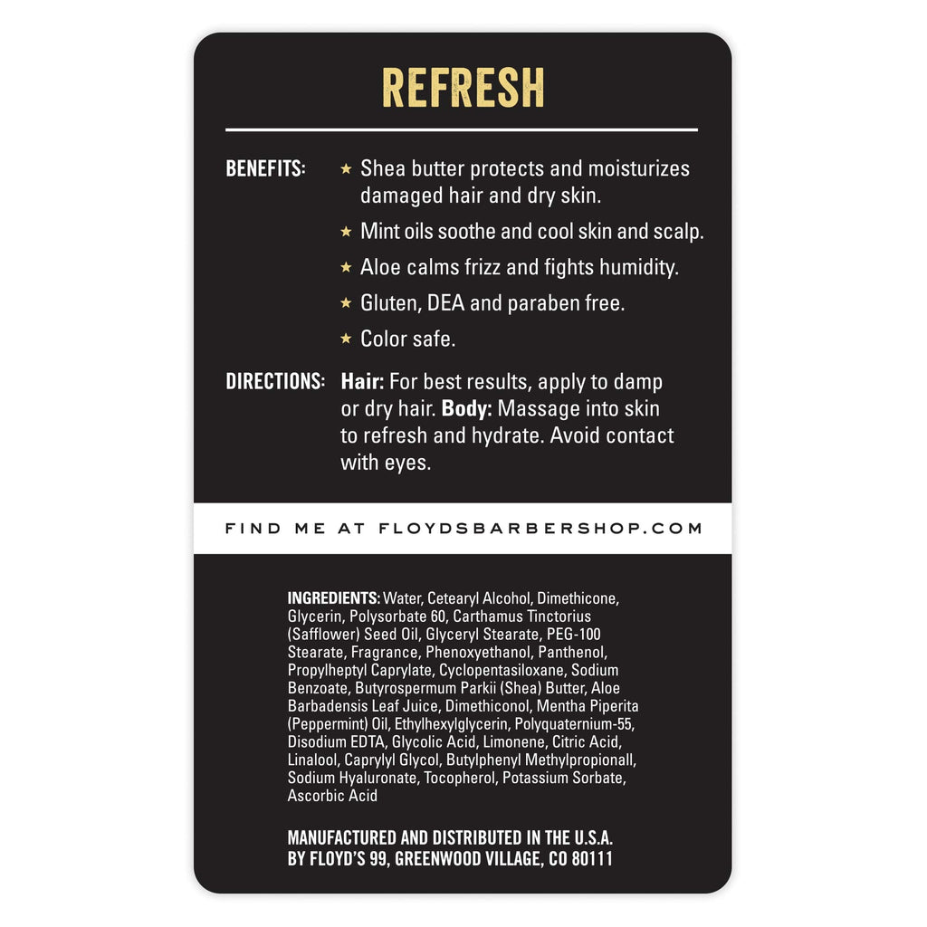 Floyd's 99 Refresh Hair & Body Conditioner – Moisturizing, Soothing & Calming (15 oz)