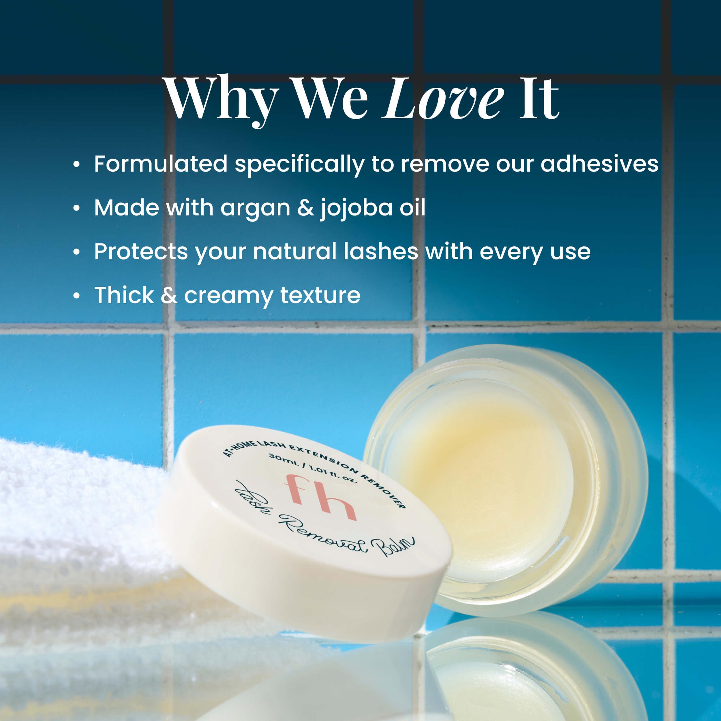 FlutterHabit Lash Removal Balm for Eyelash Adhesive & False Lashes – 30mL