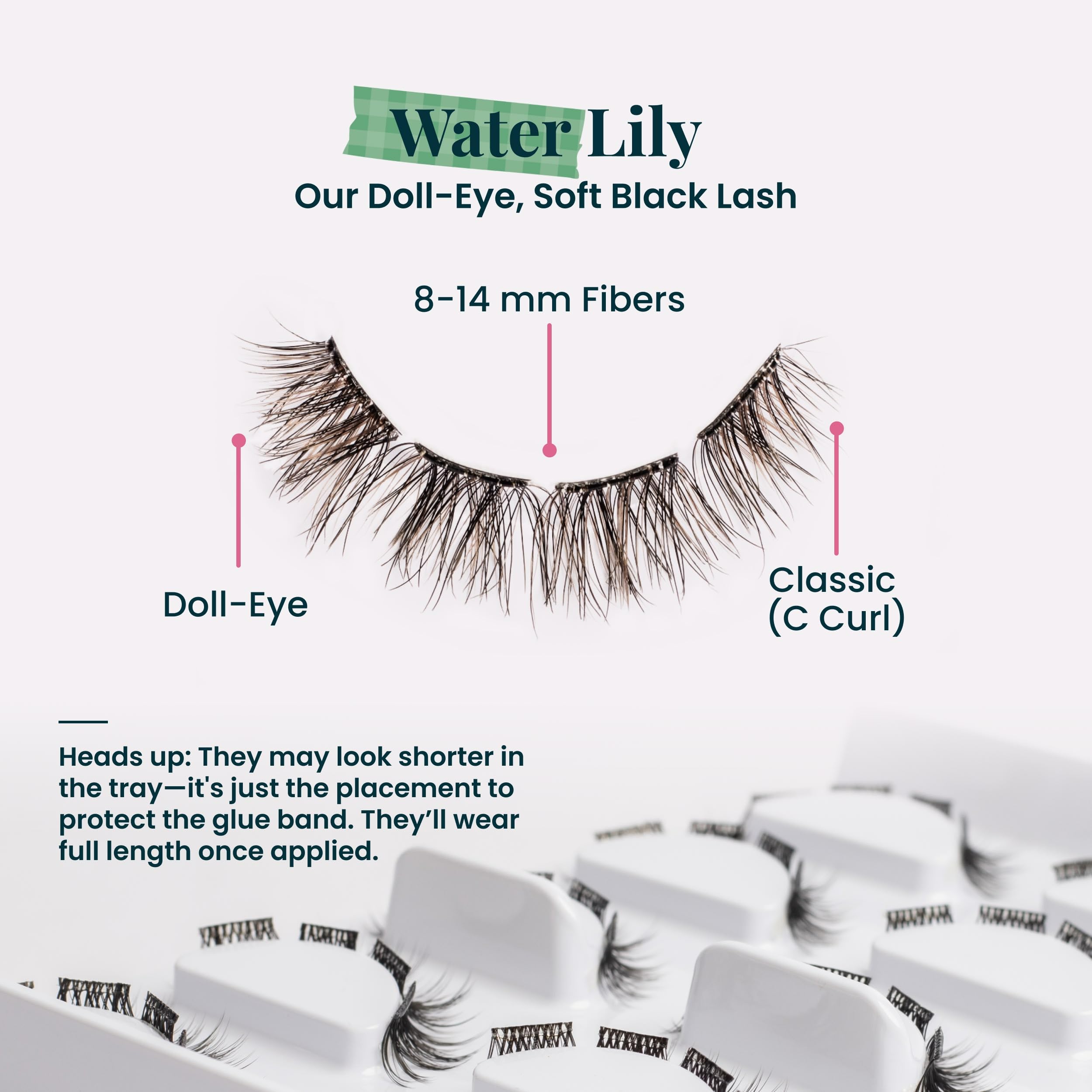 FlutterHabit STICKtionary Water Lilly Self-Adhesive Eyelashes Kit – No Glue, Quick Natural Look