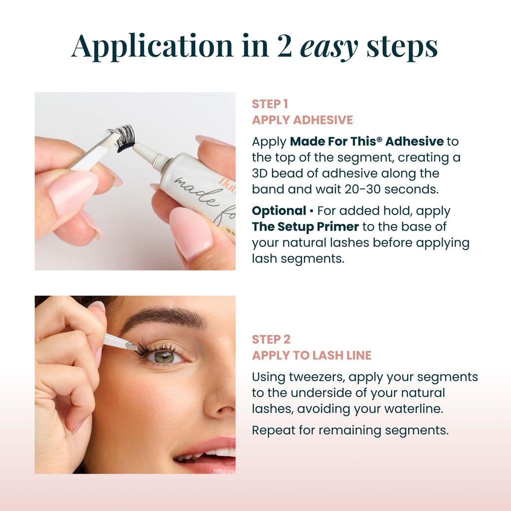 FlutterHabit The Flirt Lashes – 2 Sets of DIY Cat Eye Lash Extensions | Up to 10 Days Wear