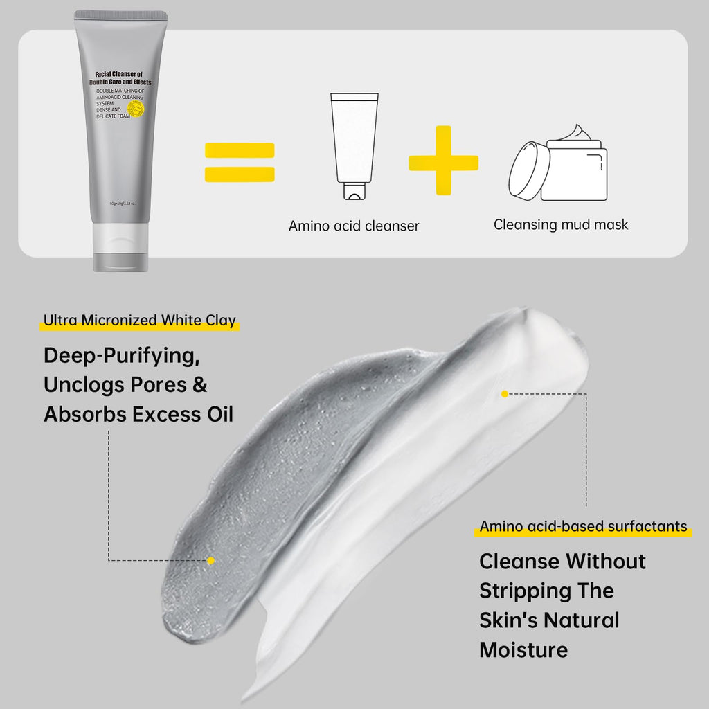 FLYLEAF Gentle Exfoliating Face Wash - Deep Pore Cleanser (2 Pack)