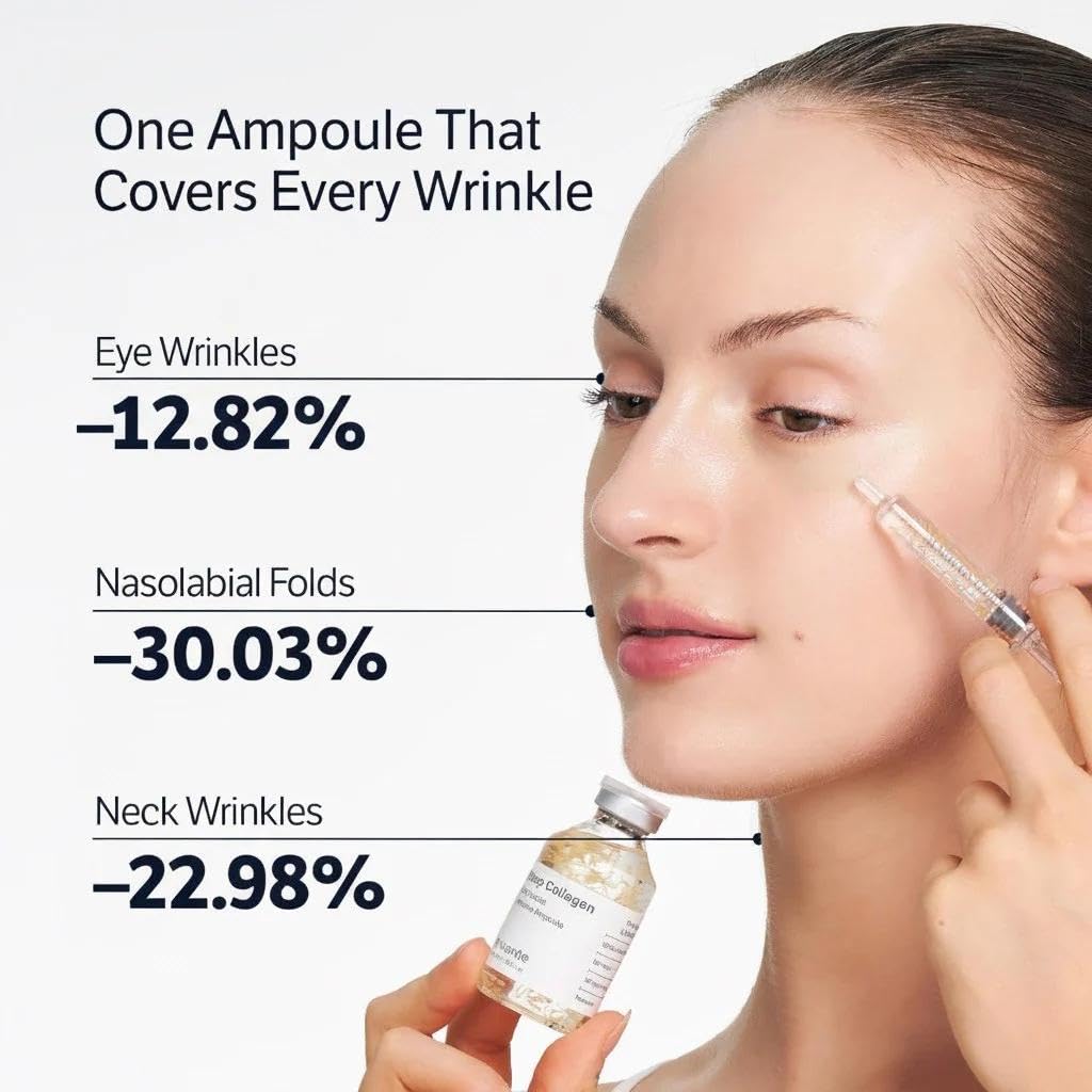 Fneute Silk Peptide Intensive Lifting Ampoule | Moisturizes, Firms & Lifts | Korean Anti-Aging Facial Essence 50ml