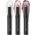 FOCALLURE 3-Pcs 2-in-1 Eyeshadow & Eyeliner Pen – Shimmer Eye Shadow Pencil FA38-11116-123