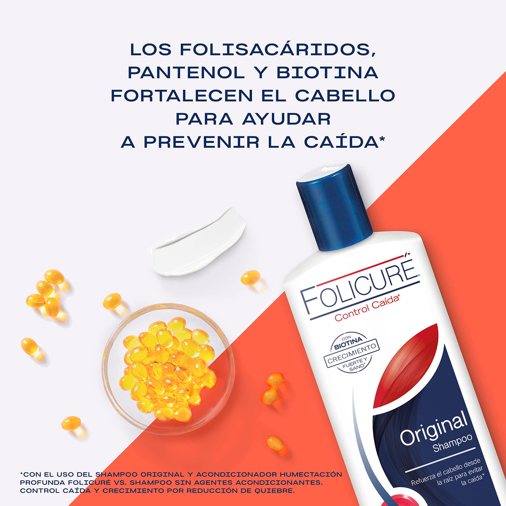 Folicure Shampoo, 12 Ounce – Gentle Cleansing for Dry, Damaged Hair
