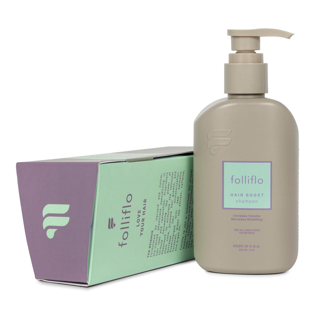 Folliflo Hair Boost Shampoo – Thicker-Looking Hair, Gentle Daily Cleanse (Up to 90 Day Supply)