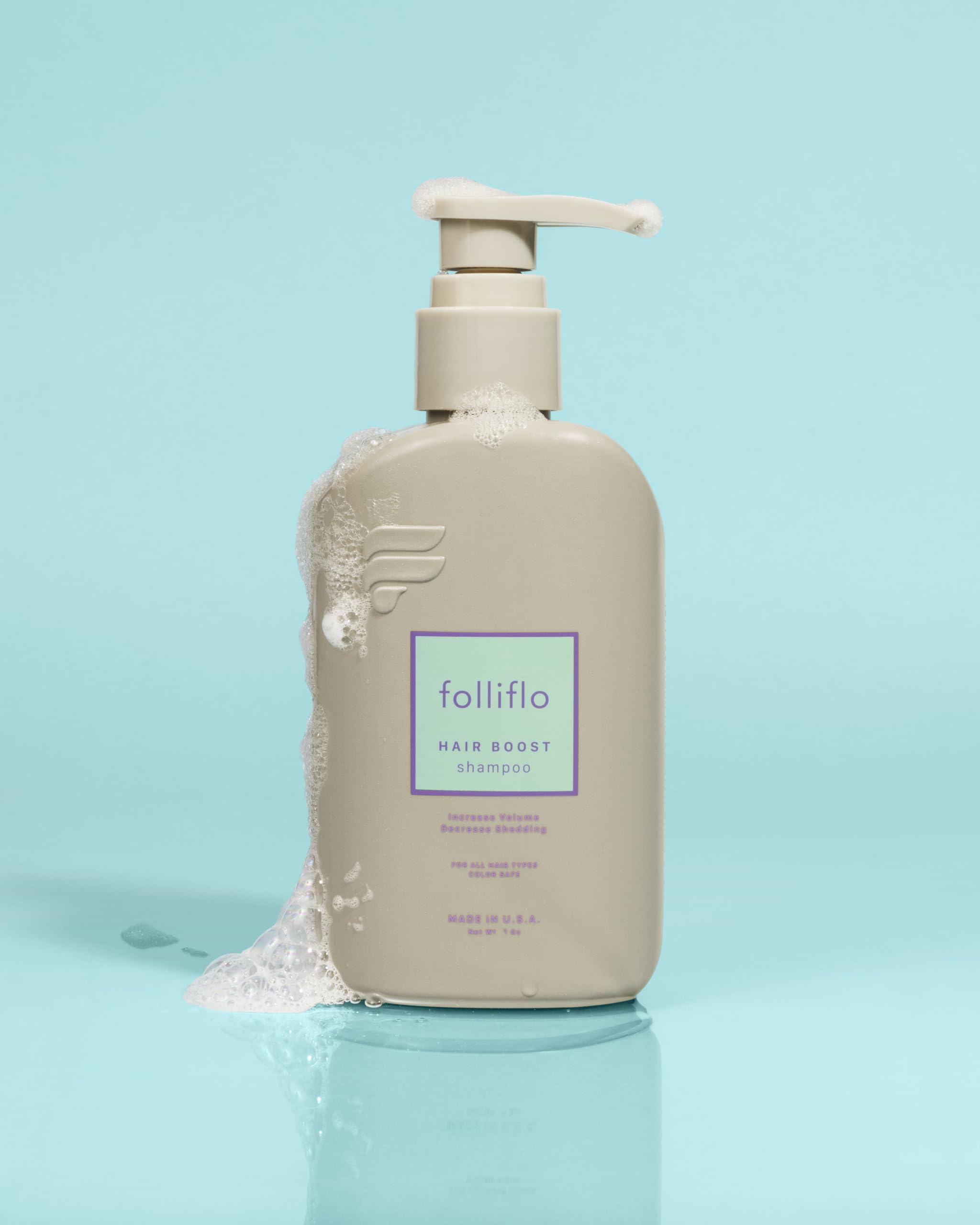 Folliflo Hair Boost Shampoo – Thicker-Looking Hair, Gentle Daily Cleanse (Up to 90 Day Supply)