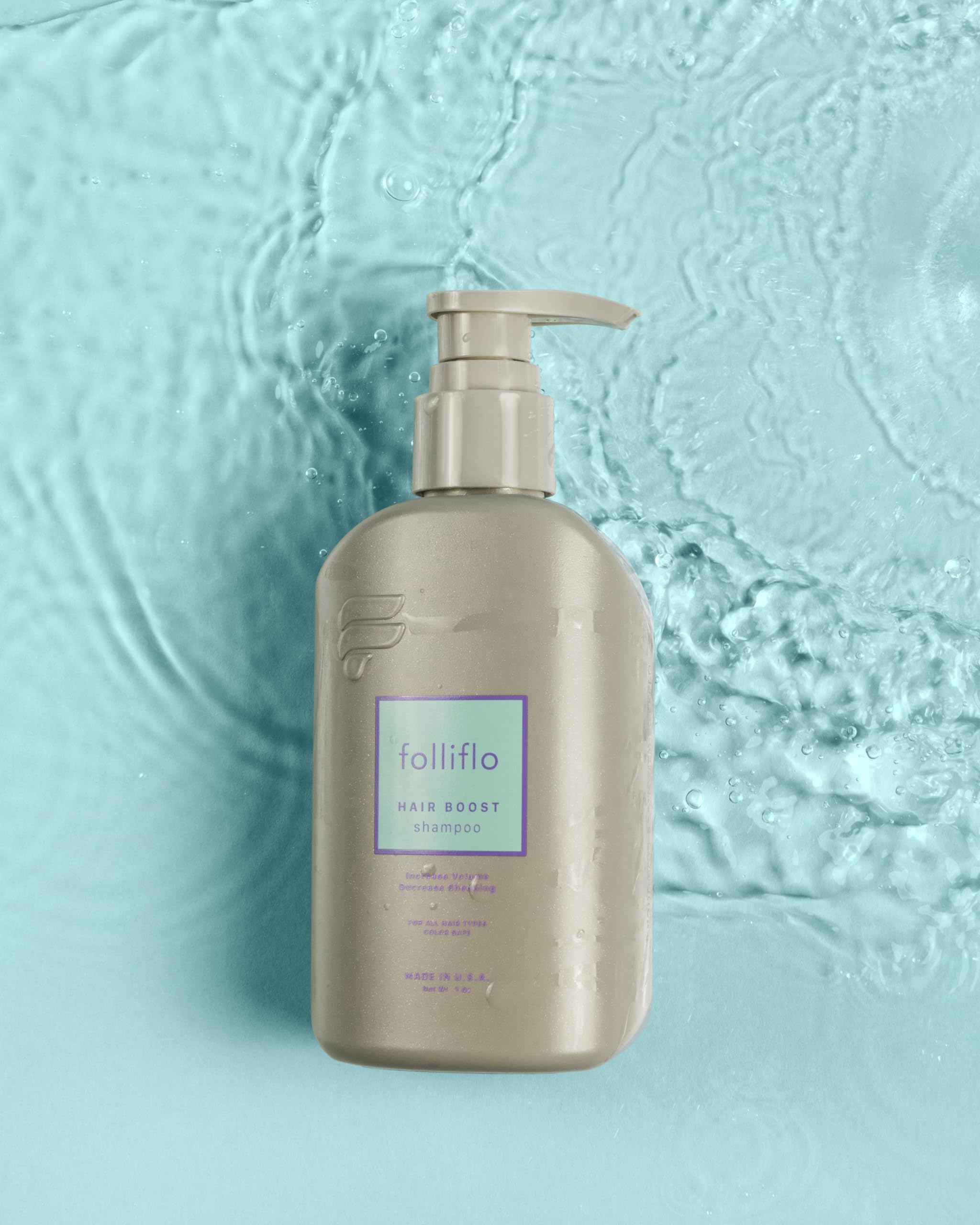 Folliflo Hair Boost Shampoo – Thicker-Looking Hair, Gentle Daily Cleanse (Up to 90 Day Supply)