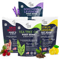 FOOT CURE Premium Epsom Salt Foot Soak with Tea Tree Oil — Pack of 4