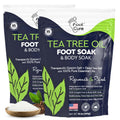 FOOT CURE Tea Tree Oil Foot Soak with Epsom Salt – Spa Foot Bath for Calluses, Odor & Tired Feet (Pack of 2)