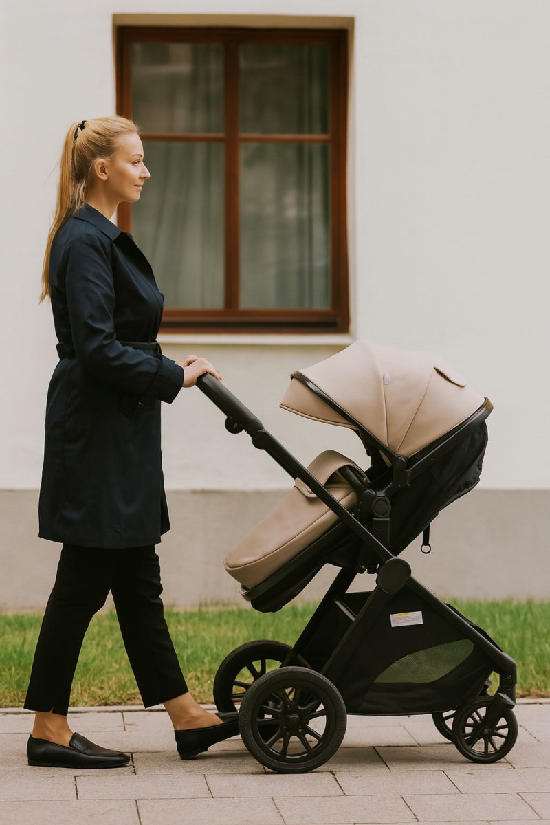 For Your Little One Cruise 3 In 1 Travel System With Car Seat And ISOFIX Base - Dune Beige (Free Cupholder And Seat Liner Included!)