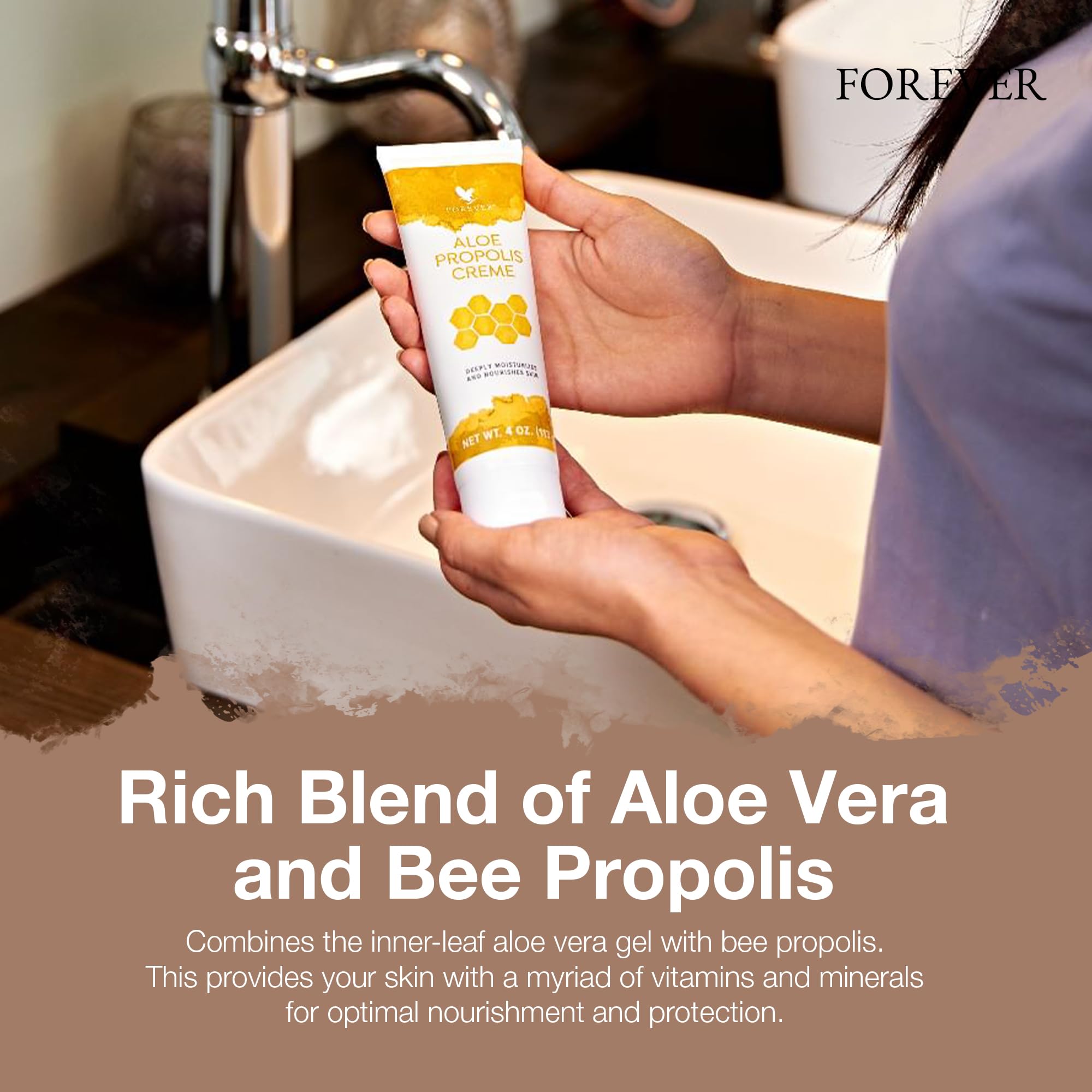 Forever Living Aloe Propolis Creme – Skin Nourishment with Aloe Vera & Bee Propolis (4 oz)