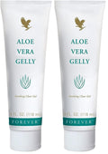 Forever Living Aloe Vera Gelly – Pure Aloe Gel for Soothing, Fast-Absorbing Moisturization (4 fl oz x 2)