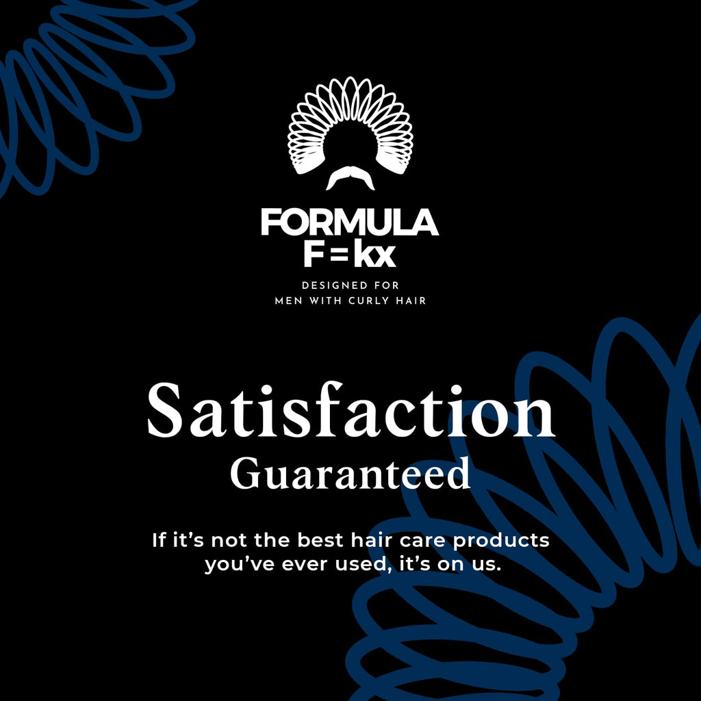 FormulaF=KX Curly & Kinky Hair Care System for Men | Hydrating Shampoo, Conditioner & Curl Cream | Sulfate Free, Ocean Scent, 8oz Each