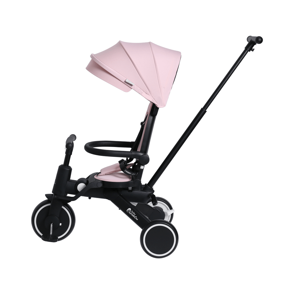Foryourlittleone Xplor 6 in 1 Foldable Trike - Pastel Pink (10m-4y)