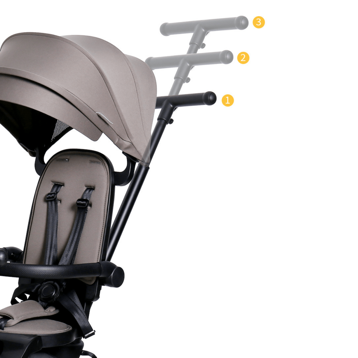 Foryourlittleone Xplor Plus 6 in 1 Foldable Trike - Grey Olive (10m-4y)