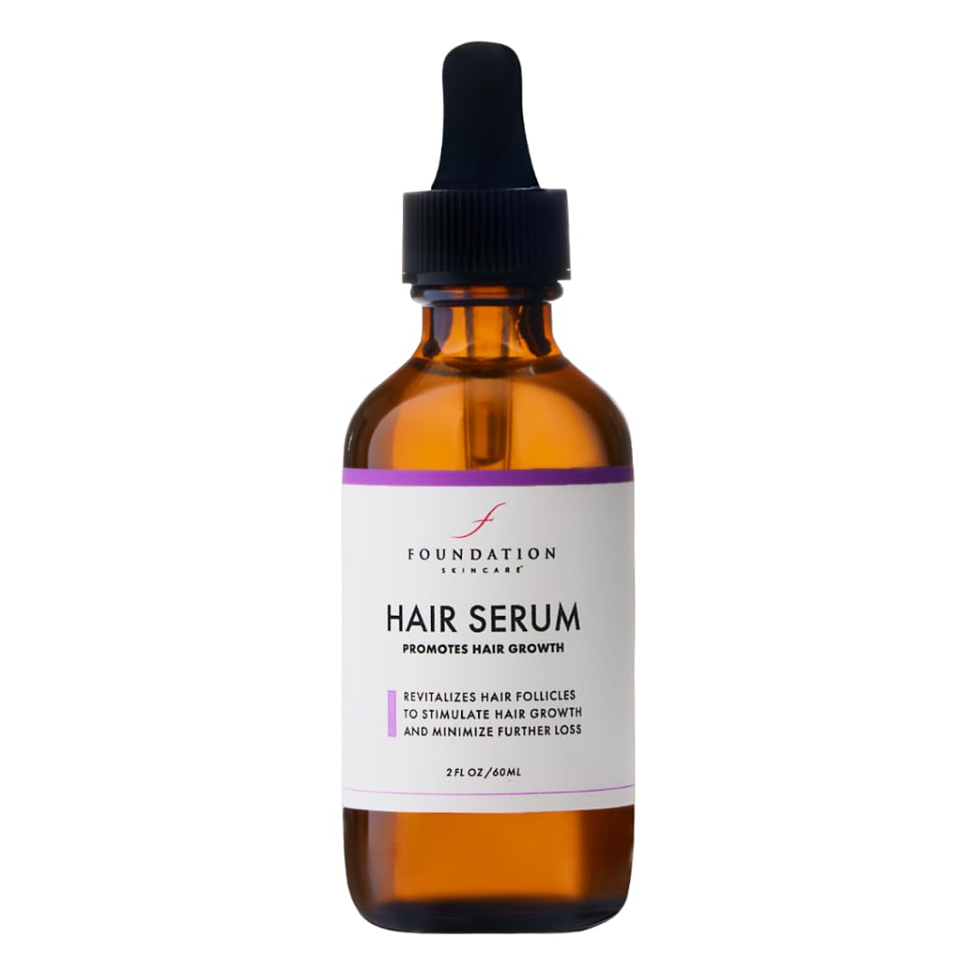 Foundation Skincare Hair Serum for Thinning Hair – Minoxidil-Free, Nourishing, 2 Fl Oz