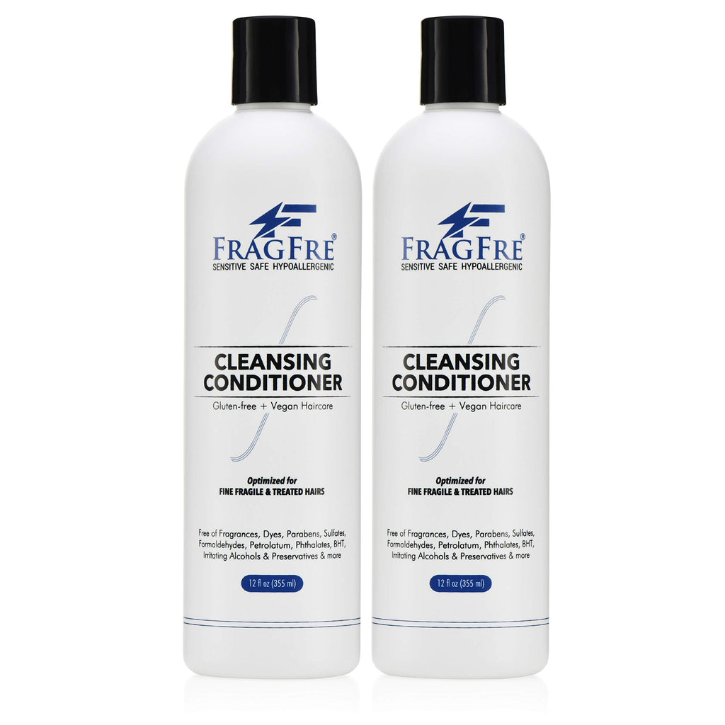 FRAGFRE Cleansing Conditioner for Fine Hair – 2-Pack Gift Set | Sulfate Free & Fragrance Free