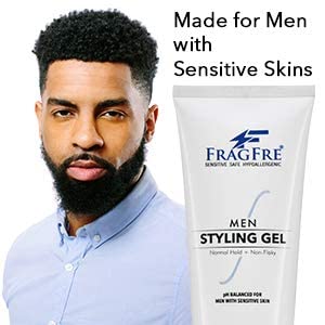 FRAGFRE Men Hair Styling Gel – Fragrance Free, pH Balanced, 8 oz