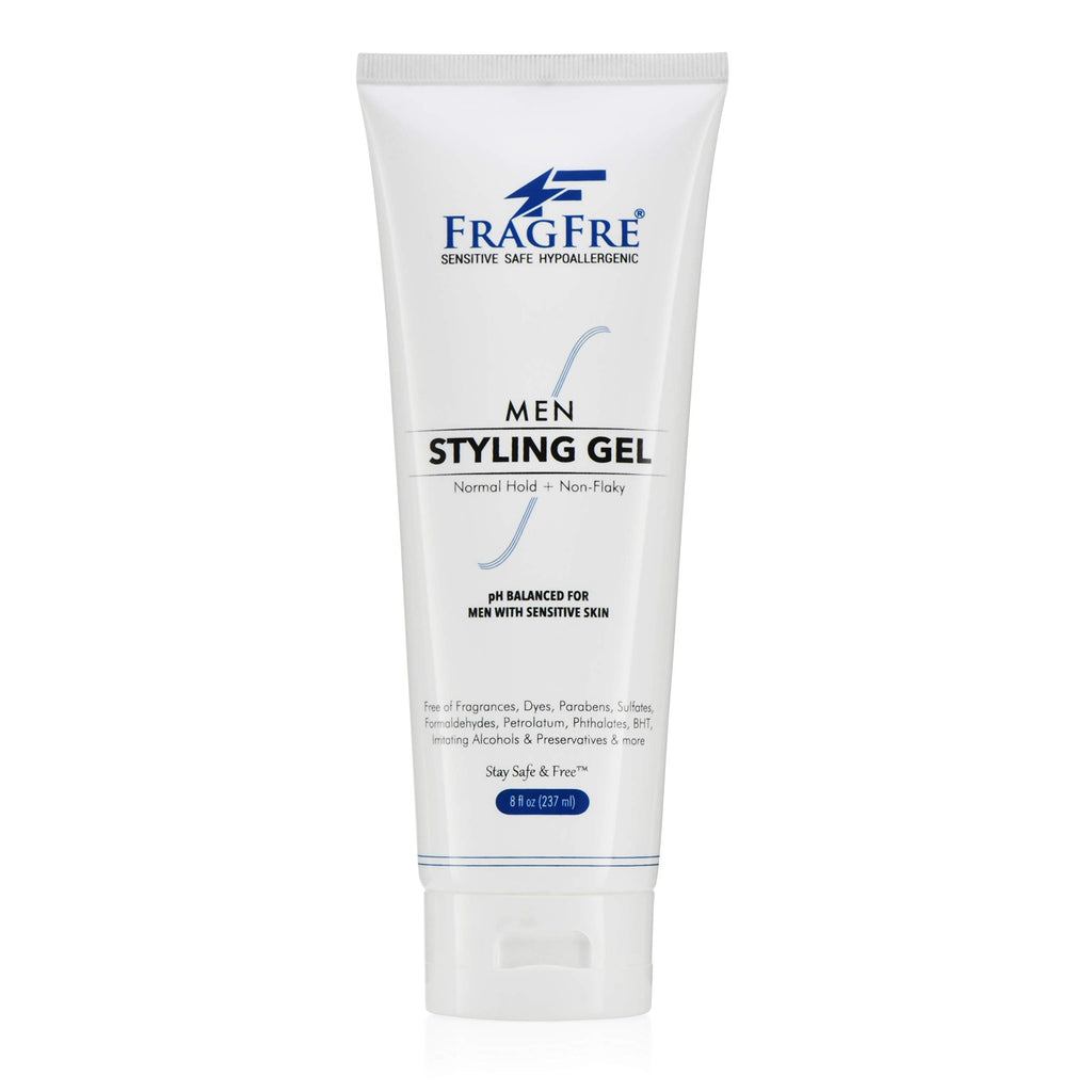 FRAGFRE Men Hair Styling Gel – Fragrance Free, pH Balanced, 8 oz