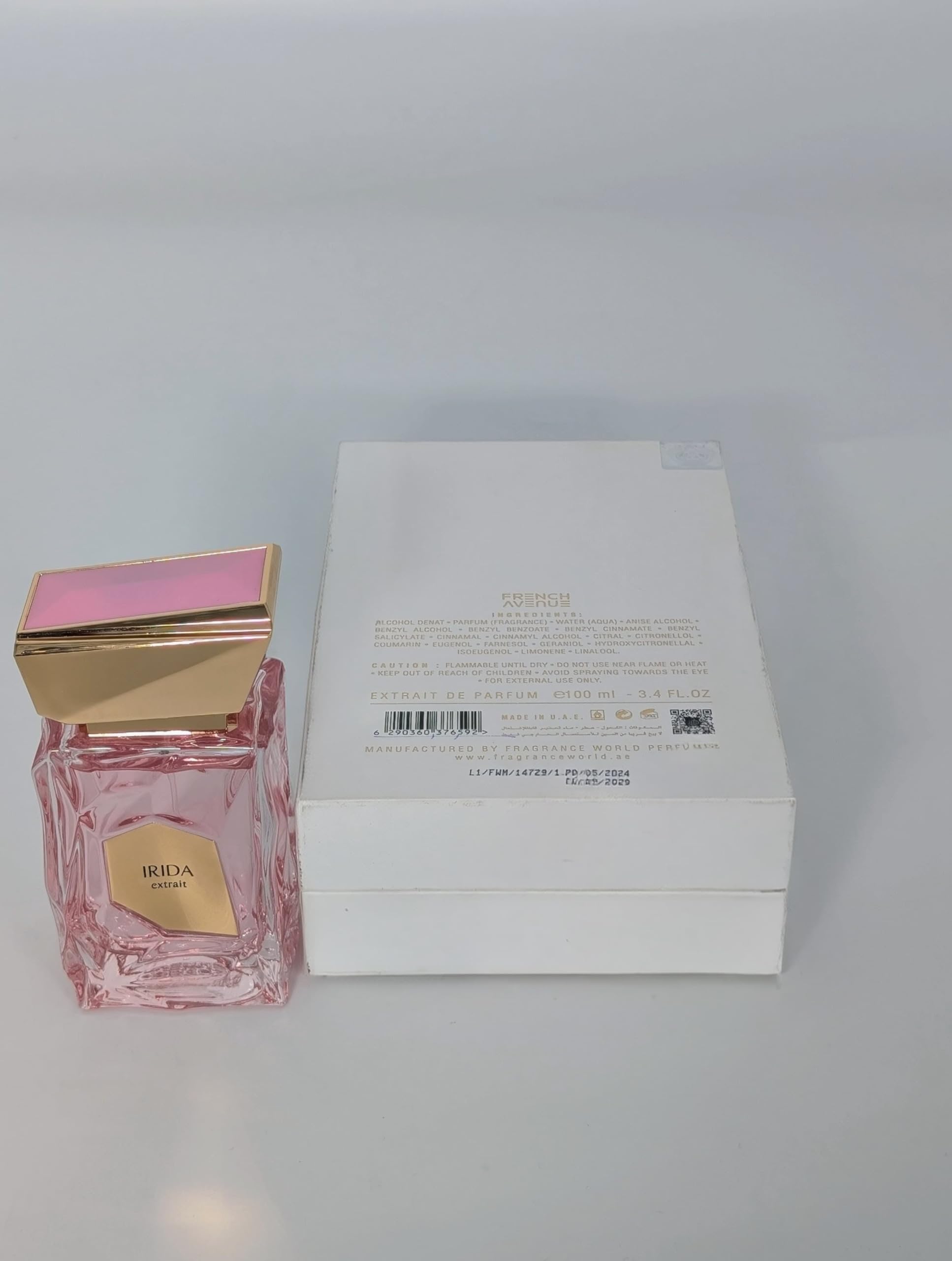Fragrance World French Avenue Irida Perfume Extract for Women 3.4 Fl Oz