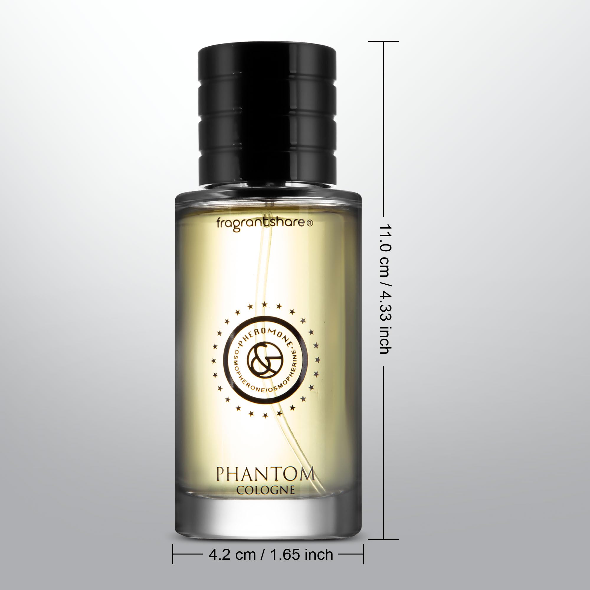 FragrantShare Phantom Men’s Cologne – Pheromone Perfume, Woody Aromatic, 50 mL